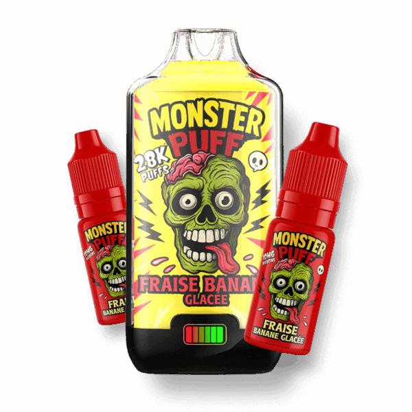 Puff 28K Fraise Banane Glacée